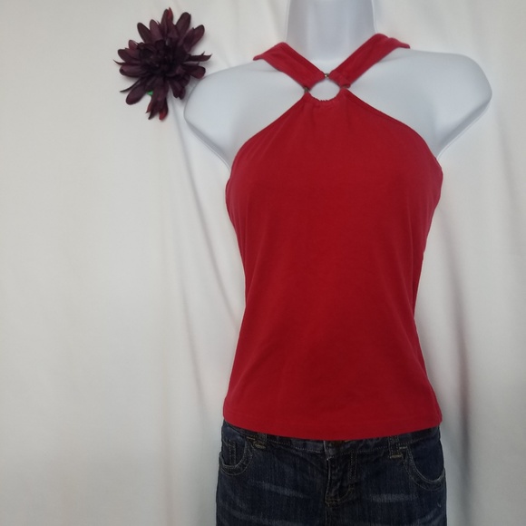 Moda INTERNATIONAL Red Top - Picture 2 of 5